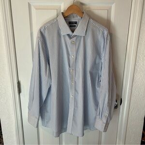Ralph Lauren Relaxed Fit Light Blue Striped Dress Shirt 3XL